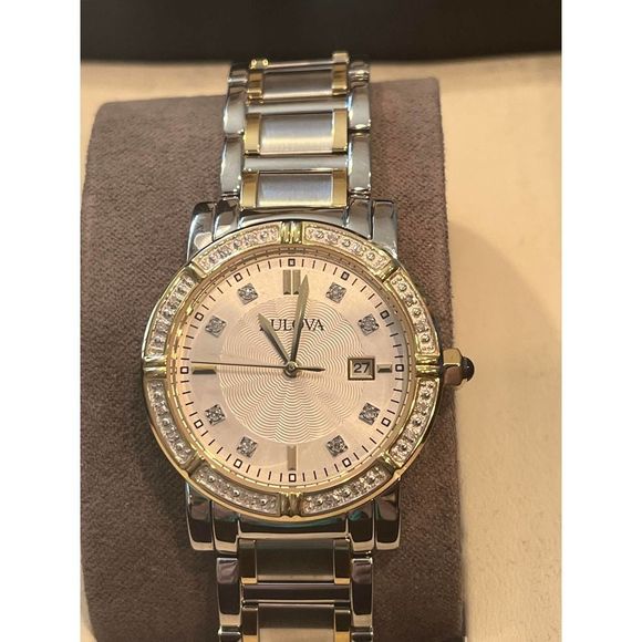 Bulova Accessories - Bulova Diamond Silver/Gold Watch NWT